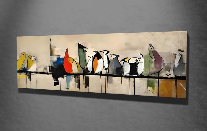 Wallity Lienzo Decorativo PC349 Multicolor 30 x 80 cm